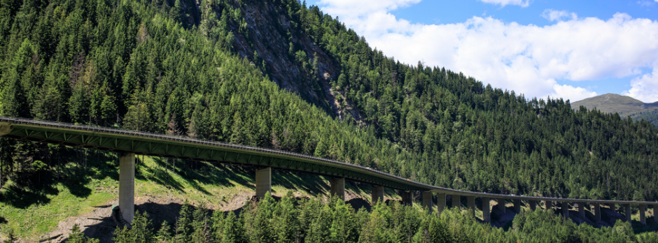 Autostrada lungo il Brennero